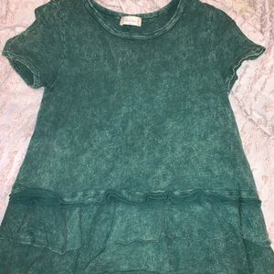 Washed green top